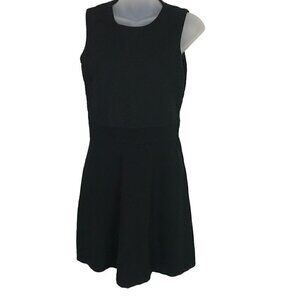 THEORY Black Fully Lined Sleeveless Midi  Dress Size 4